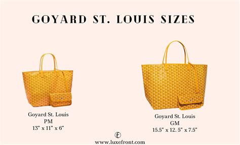 goyard st louis gm insert|Goyard size pm or gm.